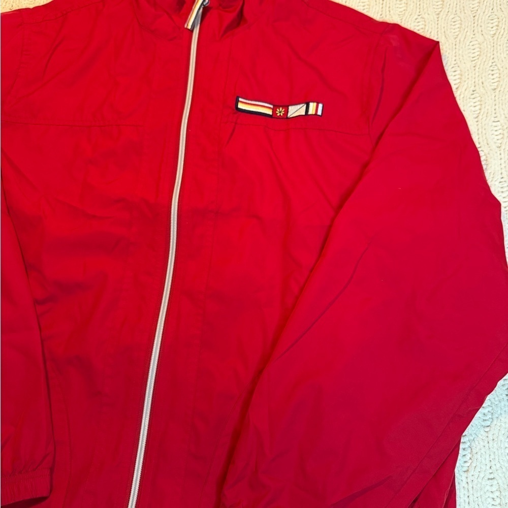 Vtg Catalina Red Windbreaker Women’s Jacket size 12/14 - Picture 9 of 10